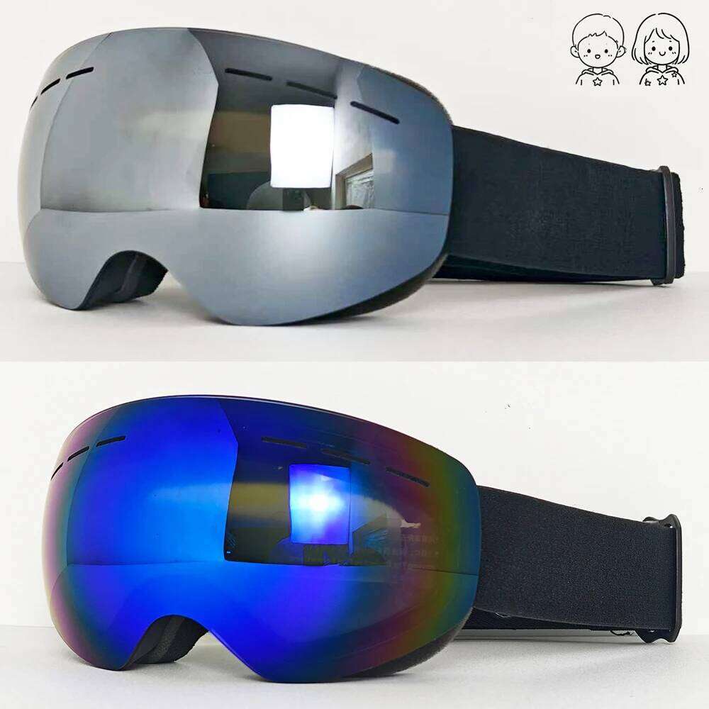 Kids Protective Ski Goggles HD Lenses Windproof Breathable Dustproof Suitable for All Day Skiing Snow Mountain Sports Snowmobile Z260225-image-1095614536
