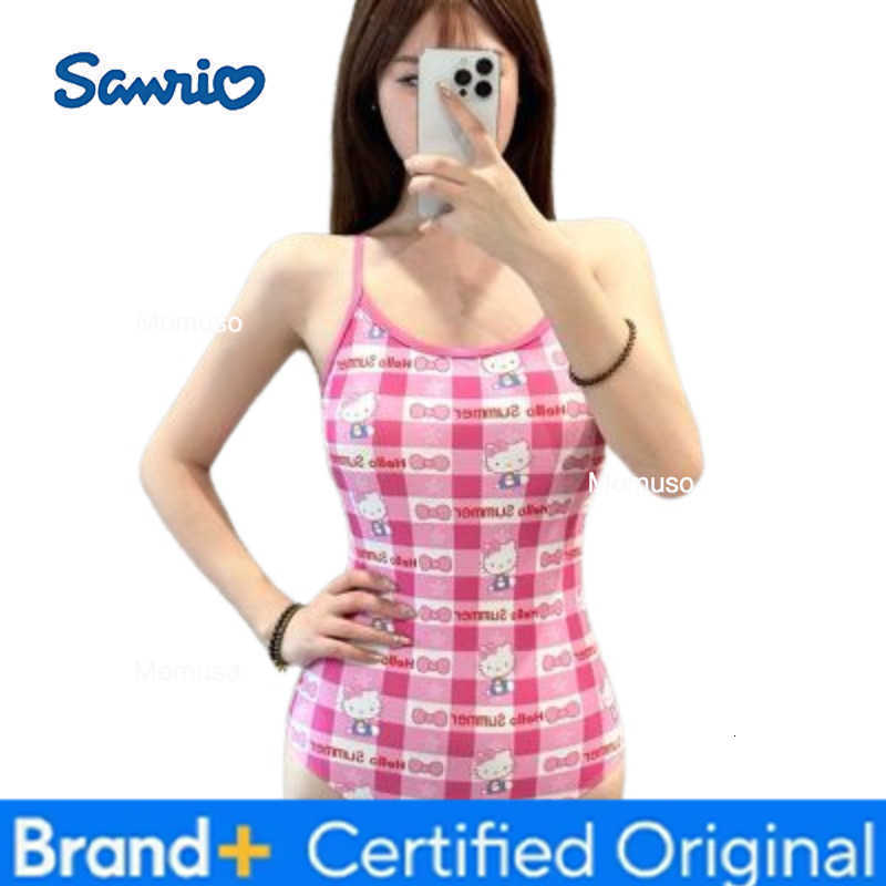 Sanrio Hello Kittys Swimsuit Creative Cartoon Sweet Bikini New Fashion Sports Pool Party Student Kawaii Hot Sale Holiday Gift H260227-image-1095748556