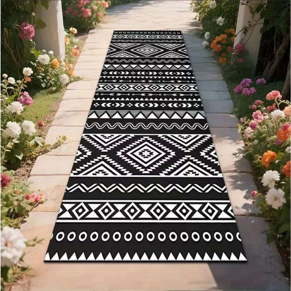 Bohemian Themed Carpet Is Slip Resistant EasyTo Clean and Durable Perfect for Home Kitchens Corridors or Vacation Homes Rugs H260227-image-1095651895