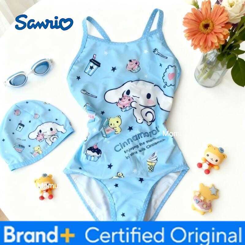 Sanrio Cinnamoroll Swimsuit Creativity Cute Sporty Style Fashion Swimsuit Hot Sale Kawaii Student Backless Holiday Gifts Beach H2602271-image-1095761729