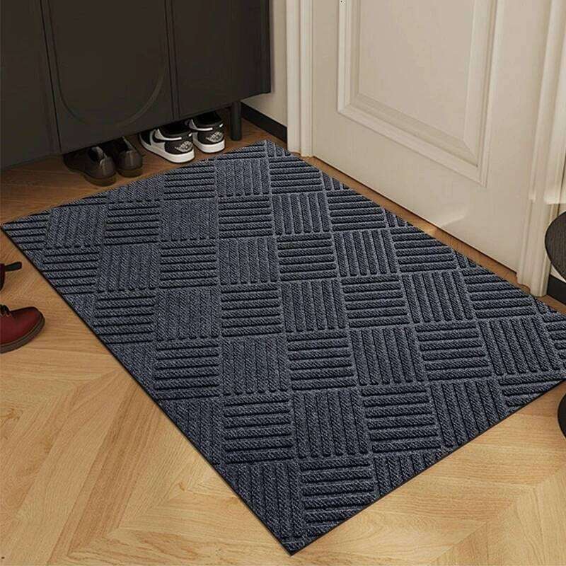 20new model Non-slip door Solid color rhombus carpet floor mat easy to clean suitable for hallway kitchen bathroom H260226-image-1095647796