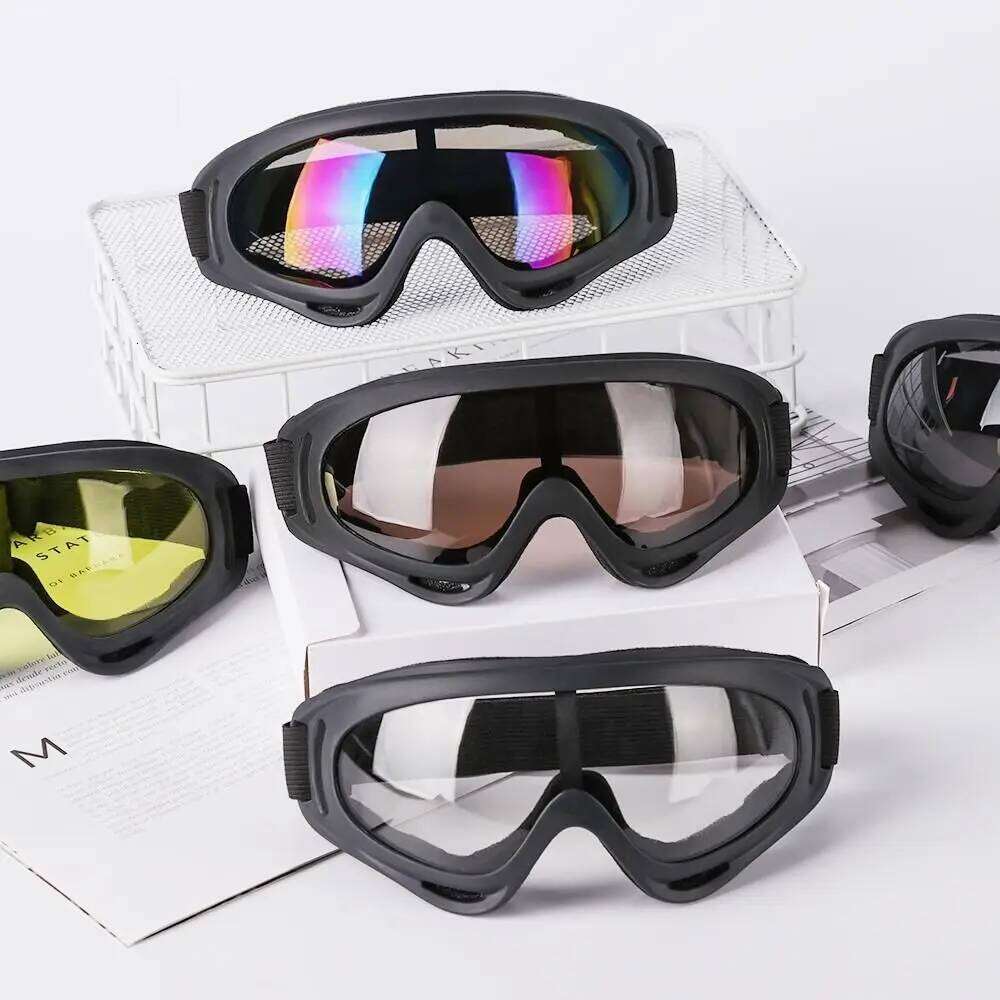 Protective Snowboard Outdoor Sports Moto Cycling Lens Frame Ski Goggles Winter Windproof Eyewear Glasses Z260225-image-1095612936