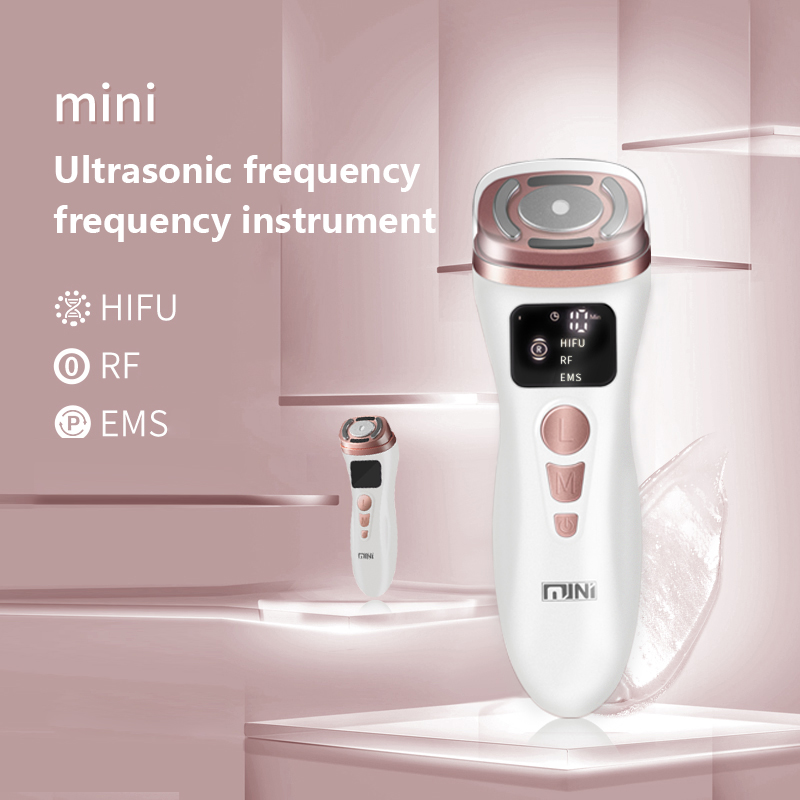 3 in 1 Portable Mini HIFU RF EMS Beauty Device for Home Use Skin Tightening Facial Lifting Massager