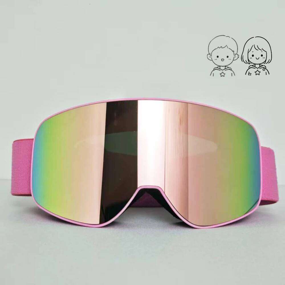 Protective Children Snowmobile Ski Goggles HD Lenses, Windproof Breathable Dustproof, Fashion Snowboard Accessories for Kids Z260225-image-1095620392