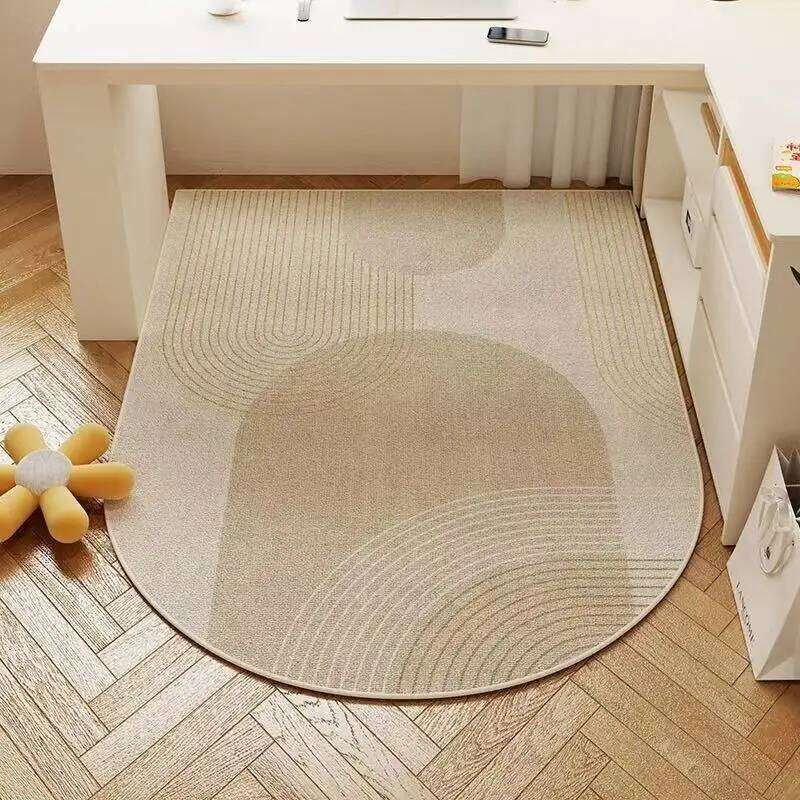 VIKAMA Cream Style High-End Desk Swivel Chair Carpet Anti-Slip And Wear-Resistant Floor Mat Home Decoration H260227-image-1095651440
