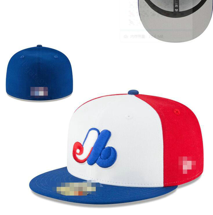 Baseball 2026 Mens Expos Baseball Team 2025 World Series Champions Full Closed Caps Summer Letter Bone Black Color Casual Sport Flat Fitted Hats a