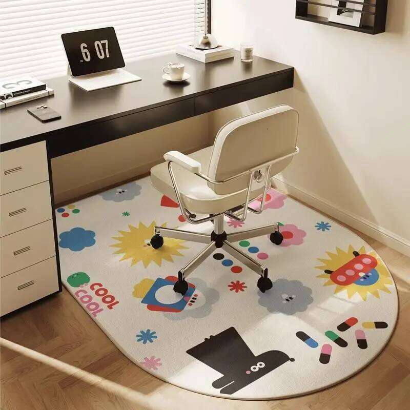 VIKAMA Computer Carpet, Study Desk, Swivel Chair Cushion, Bedside Dressing Table, Crystal Velvet Floor Mat Home Decoration H260226-image-1095646772