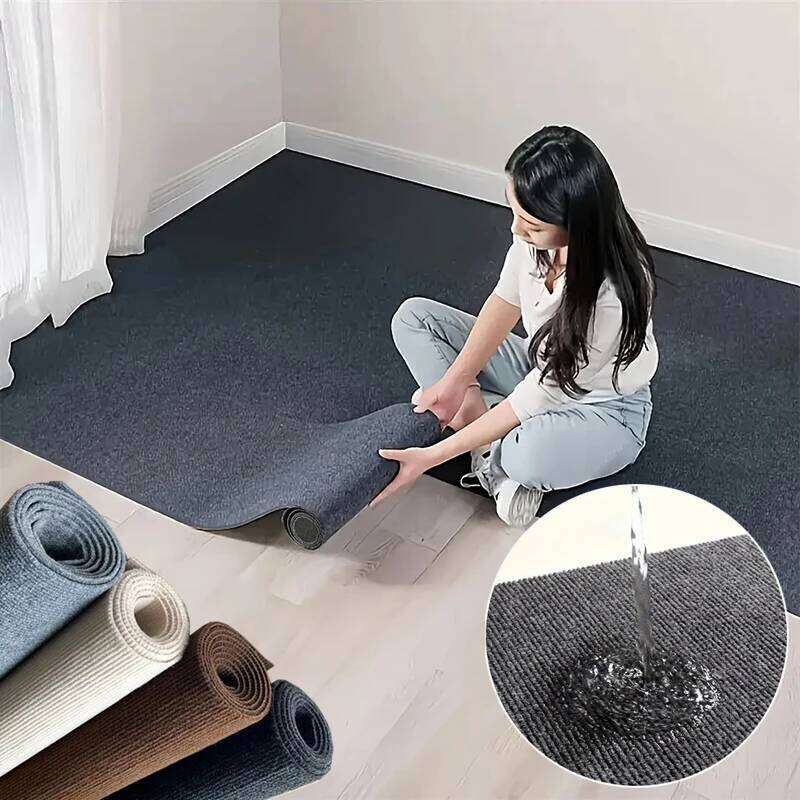 Kitchens Bedroom Rug Water Uptake Home Decor Self-adhesive Decoration Bathroom Rugs Solid Color Carpet Living Room H260226-image-1095645838