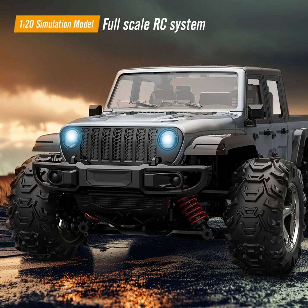 Toys 1/20 RC High Speed Pickup Truck C8819 4WD Remote Control Off Road Vehicle Lifting Wheel LED Lights Motor RTR Car for Adults H260227-image-1095730745