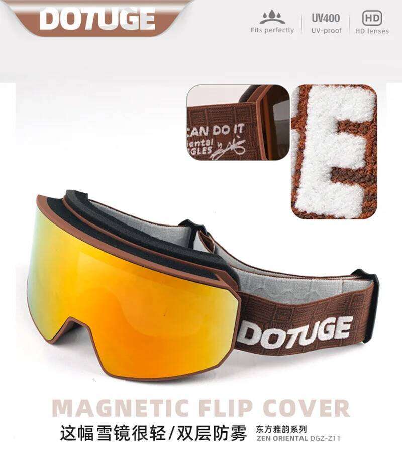 DOTUGE Ski Goggles Anti Fog Cylindrical Lens Women Men Prescription Glasses Compatible for Skiing Mountaineering Z260225-image-1095620682