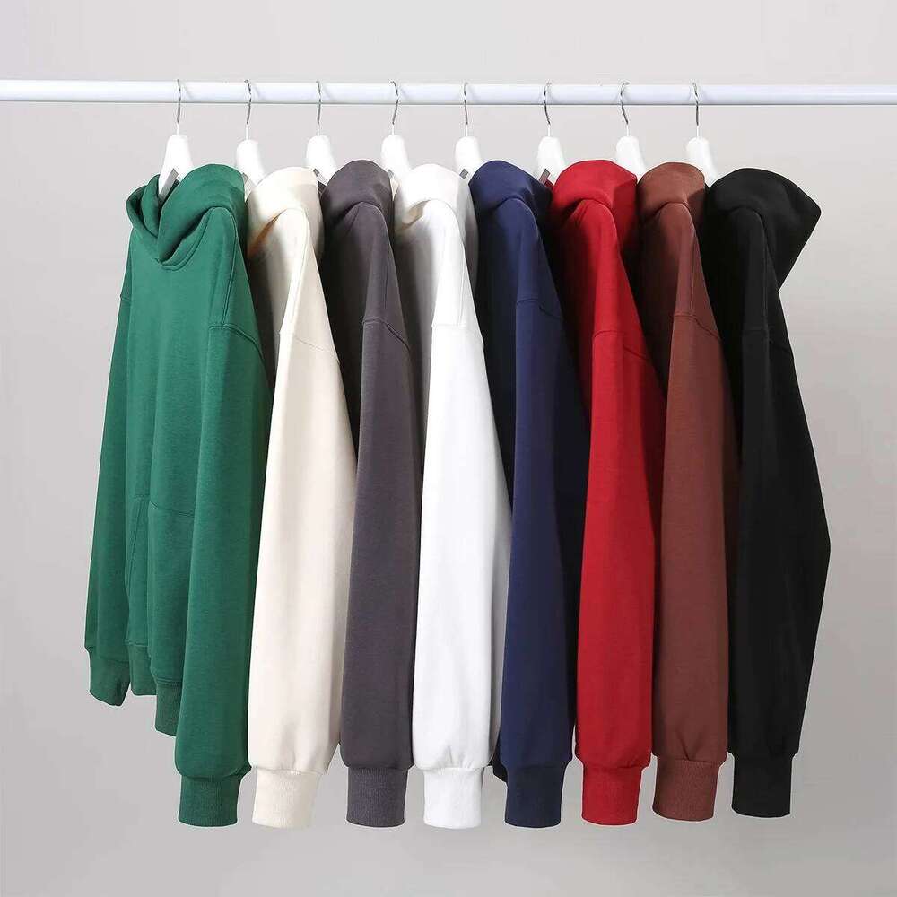 16.9oz 480gsm Heavy Weight Cotton Plus Velvet Hooded Sweater Men Thickened Tight Polar Fleece Pullover Hoodie Women Sweatshirt Z260226