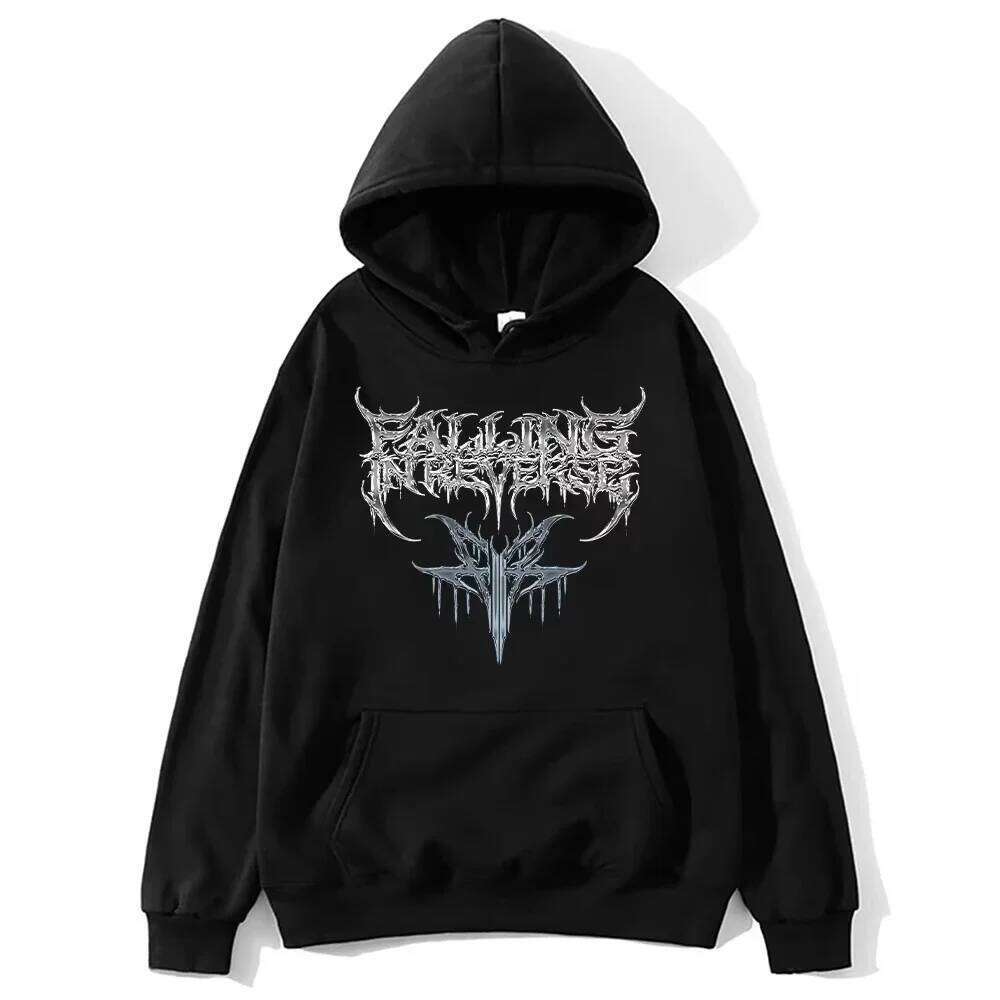 2025 Hip Hop Sweat-shirts polyvalents Groupe Musique Pulls esthétiques Unisexe Y2K Tomber dans les sweats à capuche inversés Mode vintage Z260226