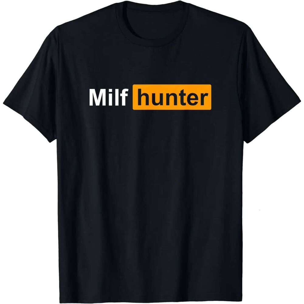 Chasseur de MILF |Drôle adulte blague d'humour pour qui aime les milfs T-Shirt hommes vêtements hauts t-shirts graphiques Camisetas Streetwear C2