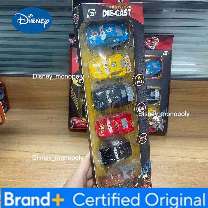 Disney Pixar 3 Alloy Diecast Model Set 6-8pcs Pullback Cars including Lightning McQueen Jackson Storm Toy Gift for Children H260228-image-1095917572