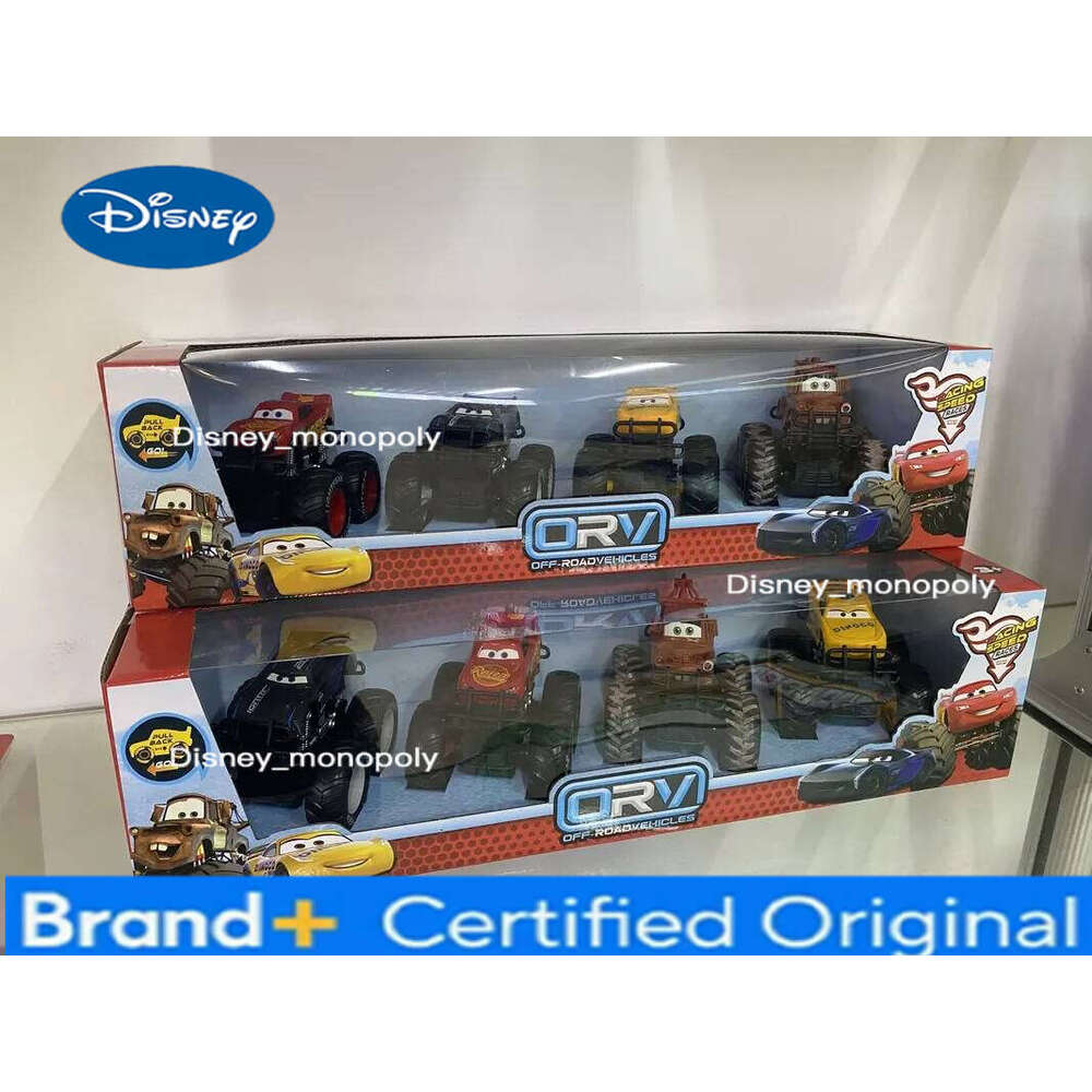 Disney Pixar New Cars 4pcs/set off Road Vehicle Pullback Toy Alloy Plastic Lightning McQueen Car Model Kids Gift Play Vehicles H260228-image-1095919013