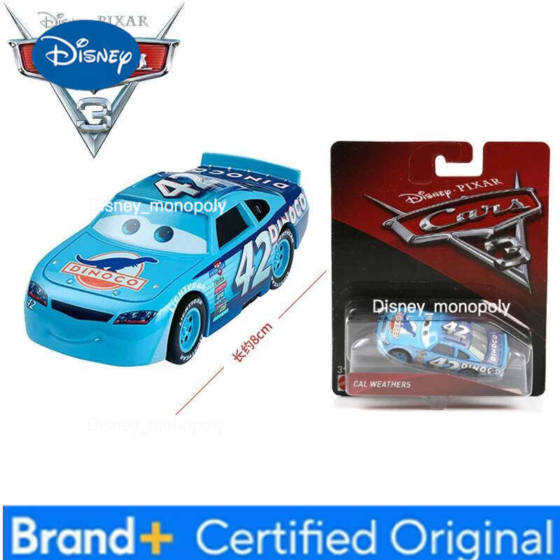 Disney Pixar 3 No. 42 CAL WEATHERS DINOCO Alloy Car Models BRINQUEDO Kids Cars Educational Toy Best Children Gift H260228-image-1095919274