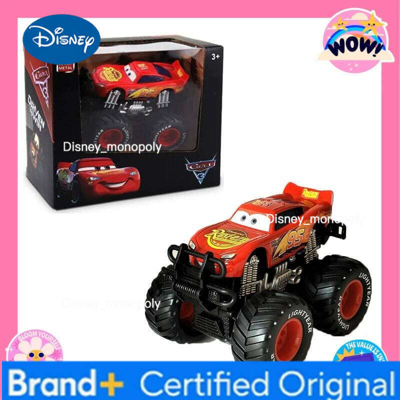 Disney NEW 2025 Pixar Cars Toy Lightning McQueen Large Wheel Mode Jackson Storm Mater Inertial Force Car Model Toys Kid Birthday Gift H260228-image-1095917998