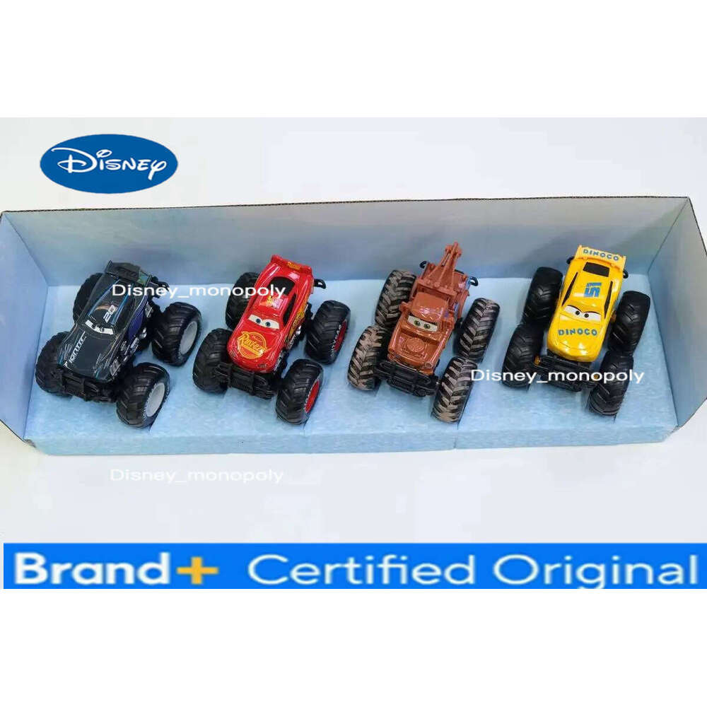 Disney New Pixar 4pcs/Set Off-Road Vehicle Pullback Toy Set Alloy Plastic Lightning Mcqueen Model Cars Play Vehicles Kids Gift H260228-image-1095919304