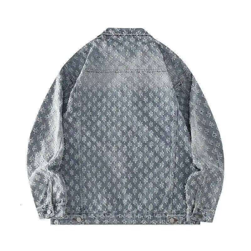 New DesignFashion Stylish Luxury Clothing Loose-Fitting For Casual Cotton Suitable Spring And Autumn Water-Washed Jacquard Jacket