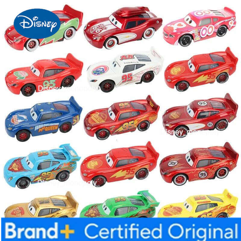 Disney Pixar Cars Full Series Metal Lightning McQueen 1:55 Diecast Supercar Model Boy's Collectible Toy Car H260228-image-1095918370