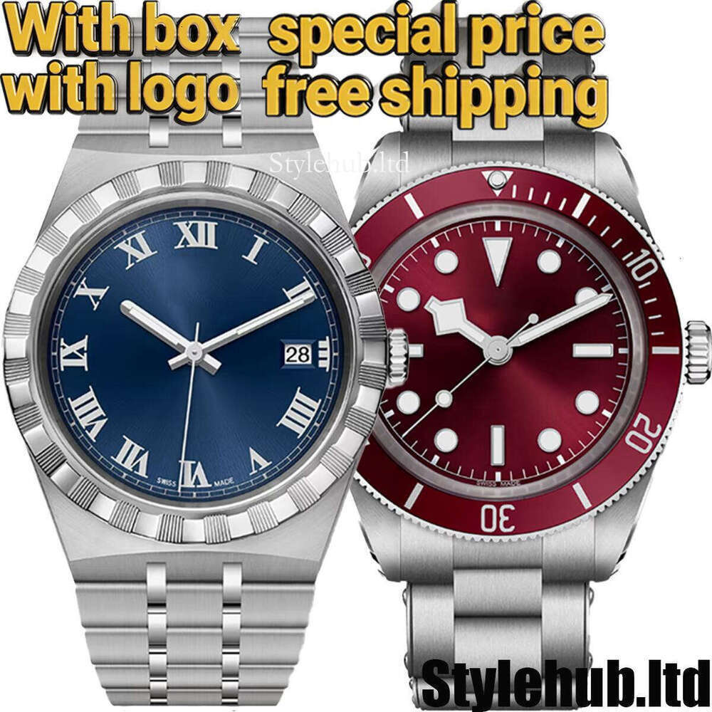 Tudorx New Designer High Quality Superclone Men Automatic Tudority Black Bay MechanicalChronograph Movernent Gift Box Sapphire Mens Watch Montre De