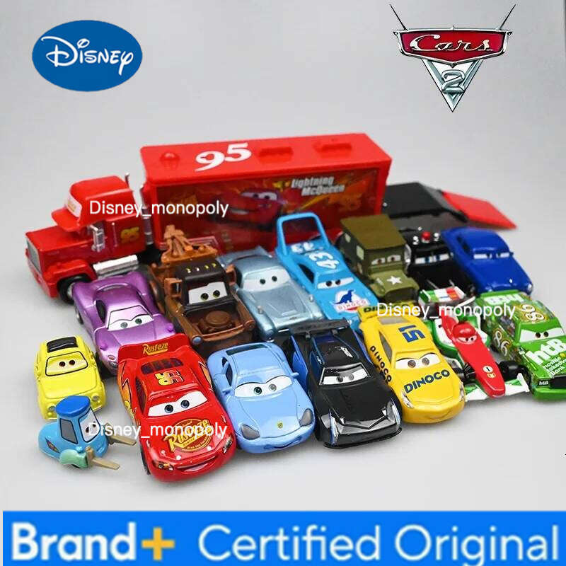 Disney 1-Cars Pixar Cars Lightning McQueen Jackson Storm The King Mater 1:55 Metal Alloy Car Toy Model Toys Children Gifts H260228-image-1095917908