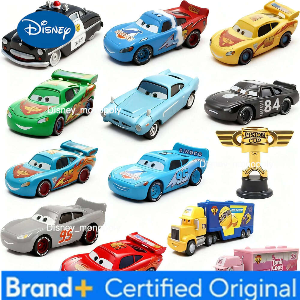 Disney Flash Alloy car Uncle King McQueen Black Storm Michael Mater DannyToy gift Birthday present H260228-image-1095918891