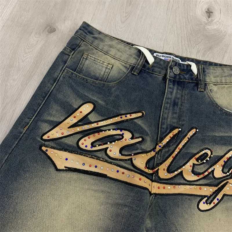 American Hip Hop VALLEY Jeans Men Women 11 High-quality Hot Drill Ripped Vale Denim Shorts Z260228
