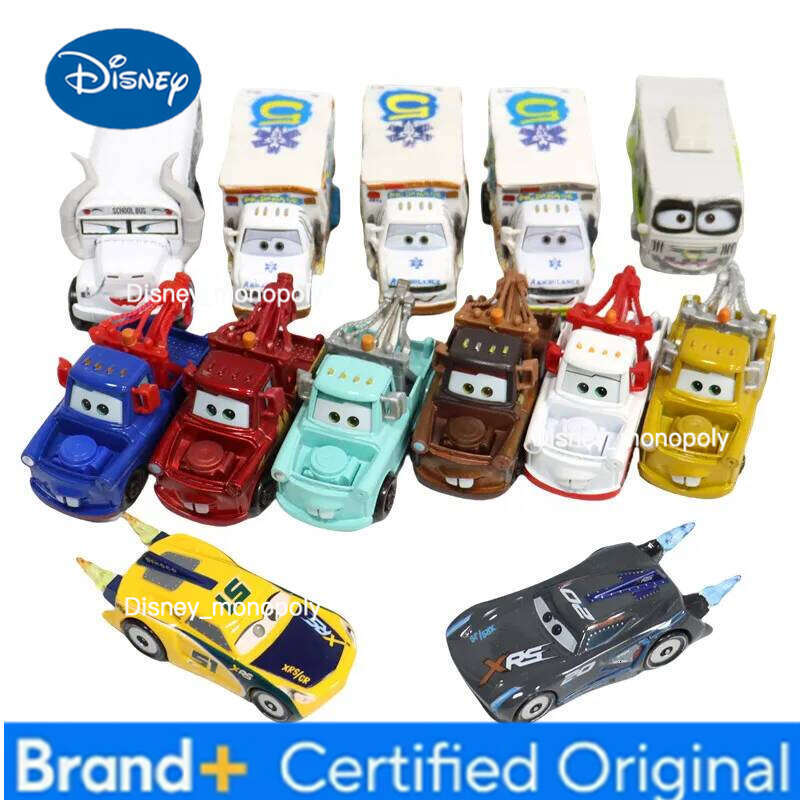 Disney Alloy Pixar Cars Arvy Cruz Ramirez McQueen Mater Mr. Destruction 1:55 Diecast Metal Car Model Toy For boy Christmas Gift H260228-image-1095917655