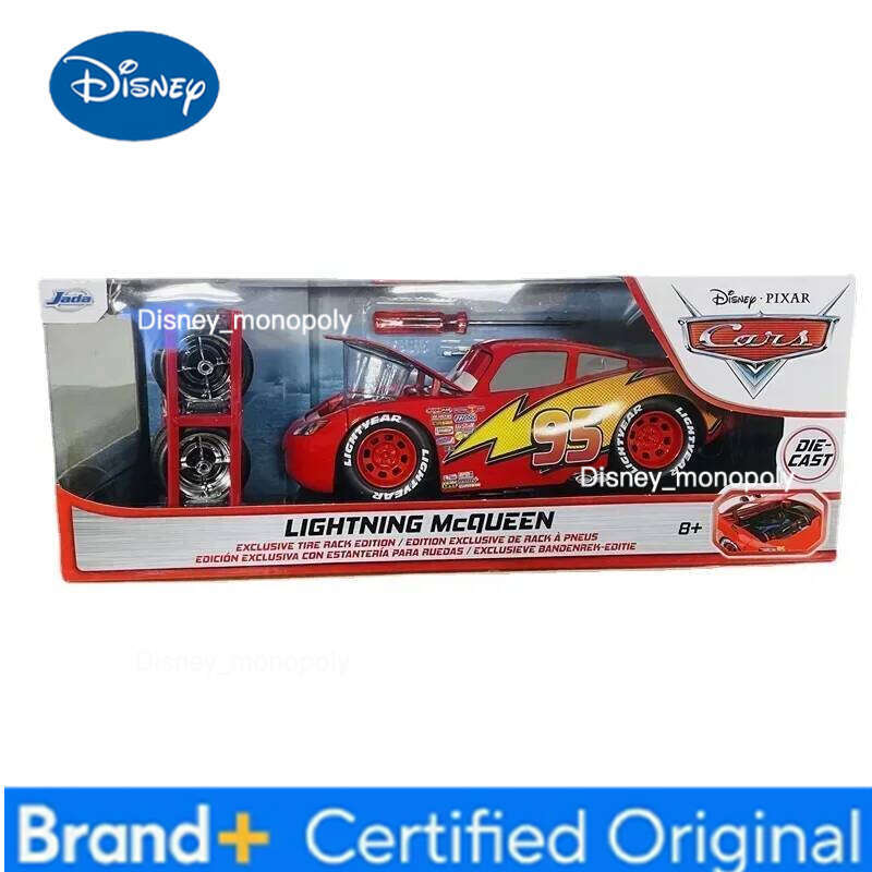 Disney jada 1:24 Lightning McQueen Auto General Alloy model collection display boy's birthday gift H260228-image-1095919384