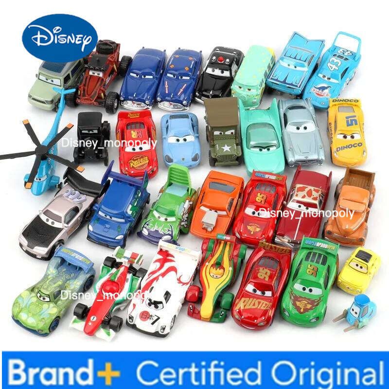 Disney Children Pixar Cars Fire truck Red Hudson Sally McQueen Jackson Storm Mater 1:55 Diecast Metal Model Car toy H260228-image-1095917912