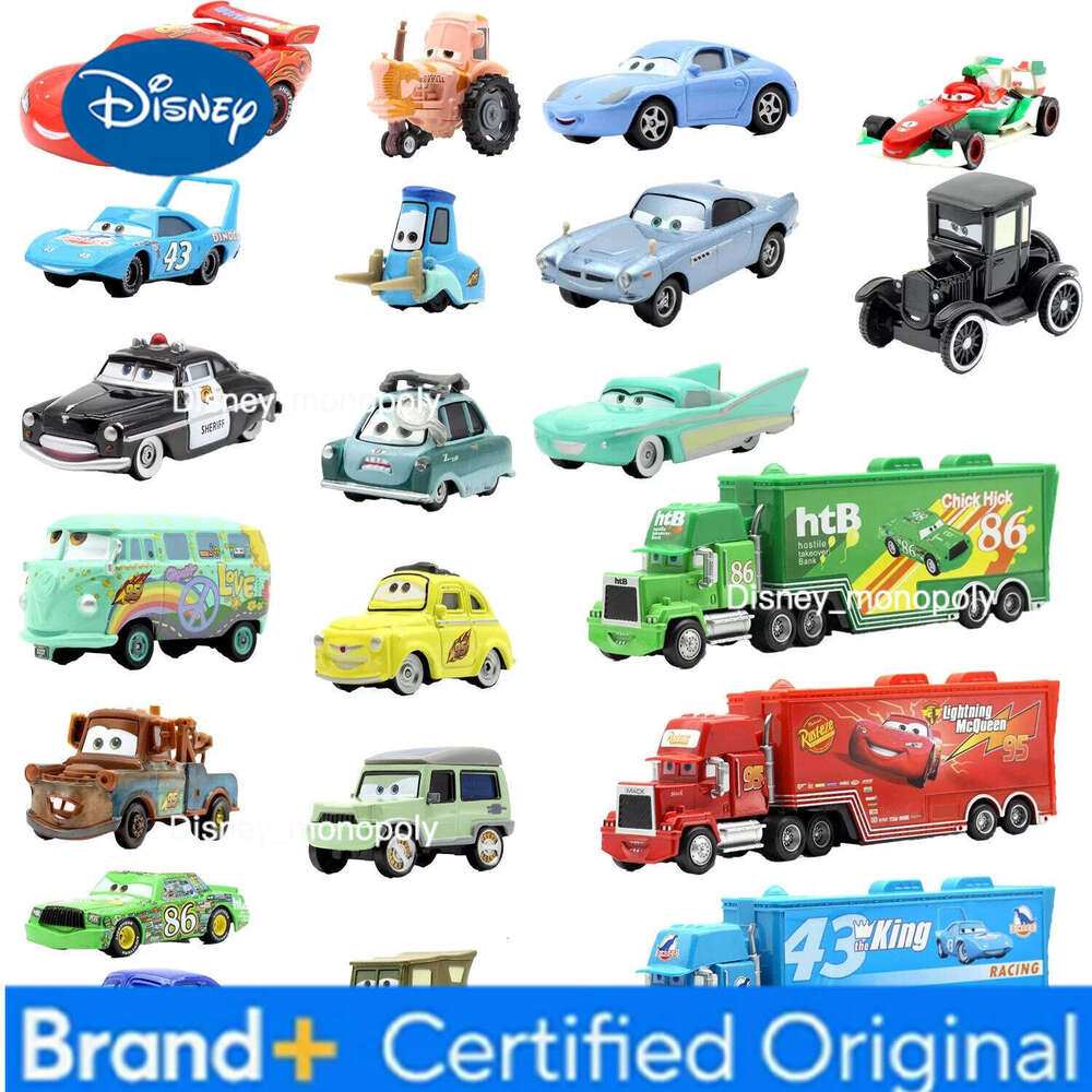 Disney Pixar 2 Cars 3 Lightning McQueen King Frankie Race Dusty Fritter Miss League Car Boy's Toy for Children H260228-image-1095918940