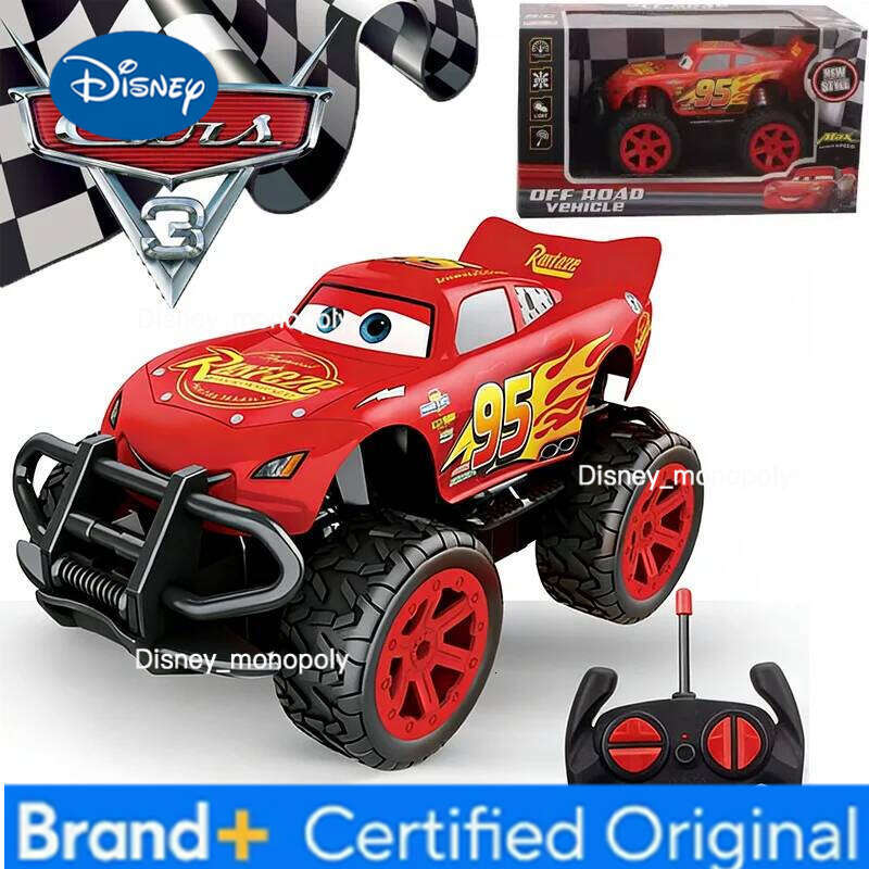 Disney NEW 2026 Pixar Cars Electric Lightning McQueen Channel 4 off-road Remote Control Car Model Boy Birthday Gift Toy H260228-image-1095918649