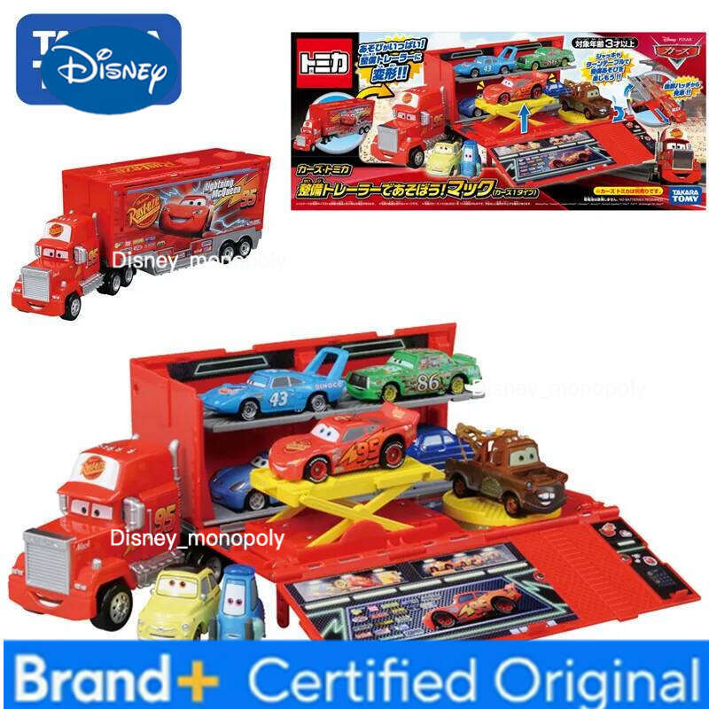 Disney Takara Tomy Tomica Cars Transformation Loading Transporter Miniature Die-cast Alloy Car Model Children Toy Christmas Gift H260228-image-1095919422