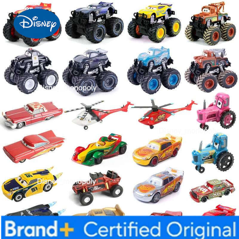 Disney Pixar Cars Racing 1:55 Lightning McQueen Jackson Storm Mater Sally Sheriff Diecast Model Car Toy Birthday Gift H260228-image-1095917711