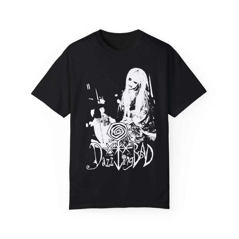 American DazzlingBAD Japanese Band Merch Gothic T-Shirt Summer New Vintage Fashion Men's and Women's Streetwear C260228