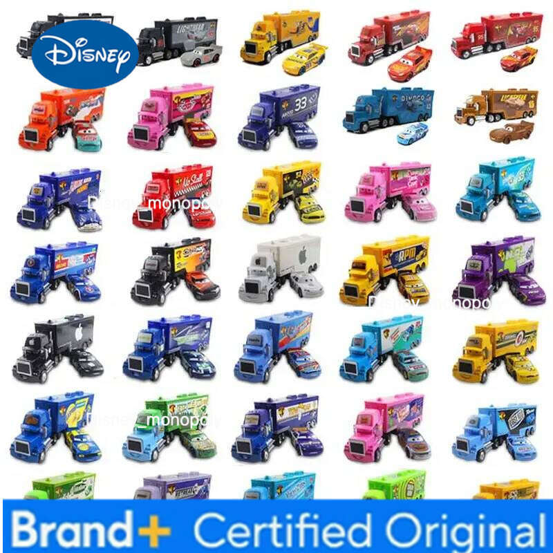 Disney pixar Cars Lightning Mcqueen Mack Uncle Truck Black Storm Jackson Cruz Set Metal Diecast Model Toy Kids Christmas gift H260228-image-1095919184
