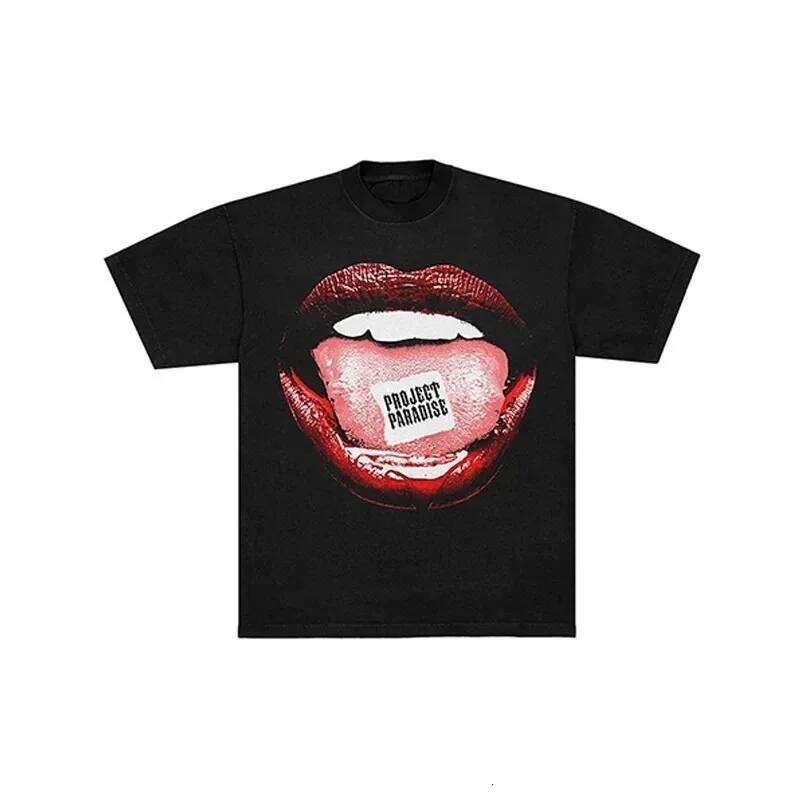 Nouvelle arrivée mode poids lourd vente chaudegothique punk décontracté t-shirt sur Y2k streetwear harajuku imprimé motif hommes t-shirt hommes W