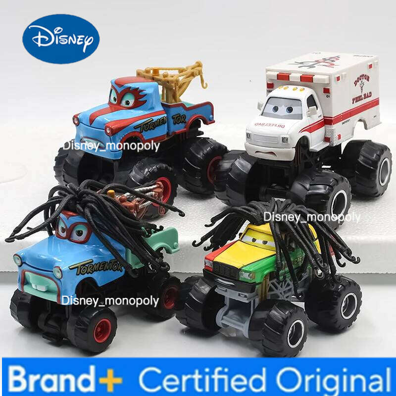 Disney Pixar Cars 2 3 Wrestler Mater High legged Lightning McQueen Racing Series Metal Alloy Vehicle Collection Toys For Kids Gift H260228-image-1095918774
