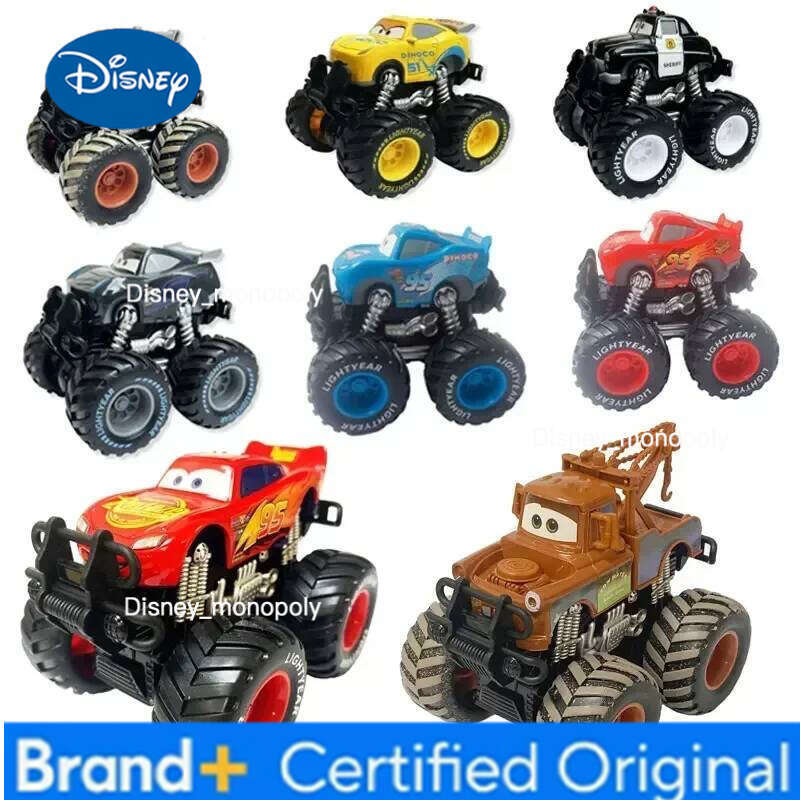 Disney Pixar Cars 2 3 Big Wheel Mini Lightning McQueenCruz Ramirez Mater black storm Jackson Sheriff Metal Model Boy Toy H260228-image-1095920069