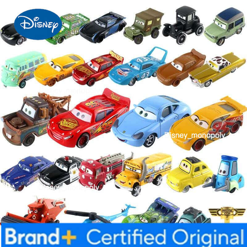 Disney Pixar Cars Lightning McQueen Sally Carrera Mater Cruz Ramirez Chick Hicks Jackson Storm Diecast Metal Toy Birthday Gifts H260228-image-1095919539