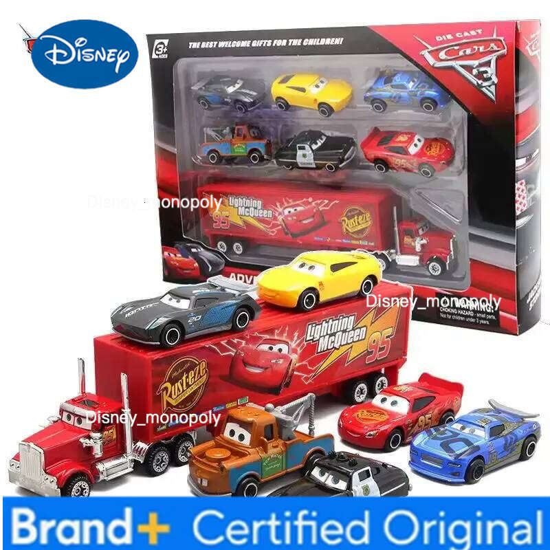 Disney Hot 7pcs/Set Pixar 3 Story Jackson Uncle Truck Diecast Metal Model Car Toy Gift For Boy H260228-image-1095920113