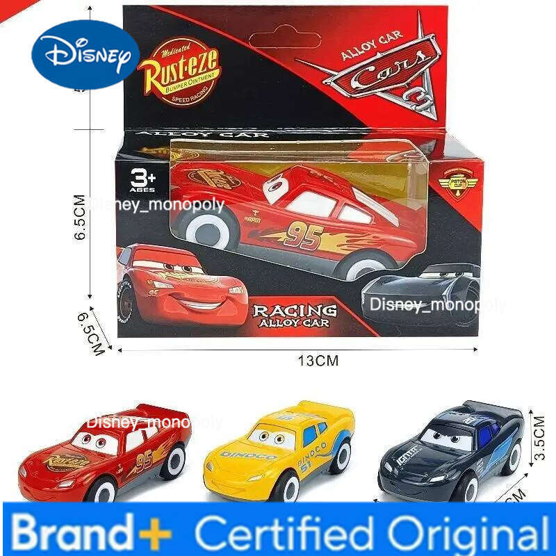 Disney New Pixar Cars Arrival Pull-Back Car With Sound Light Lightning Mcqueen & Cruz Ramirez Black Storm High-Leg Vehicle Gift H260228-image-1095918174