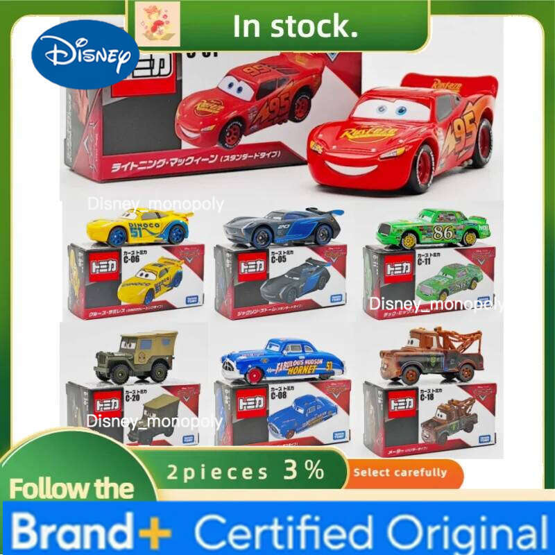 Disney Pixar Cars Lightning McQueen 1:55 Alloy Model Car Toy Mater Sheriff Metal Toys Vehicles Boy Children Gifts H2602281-image-1095921447