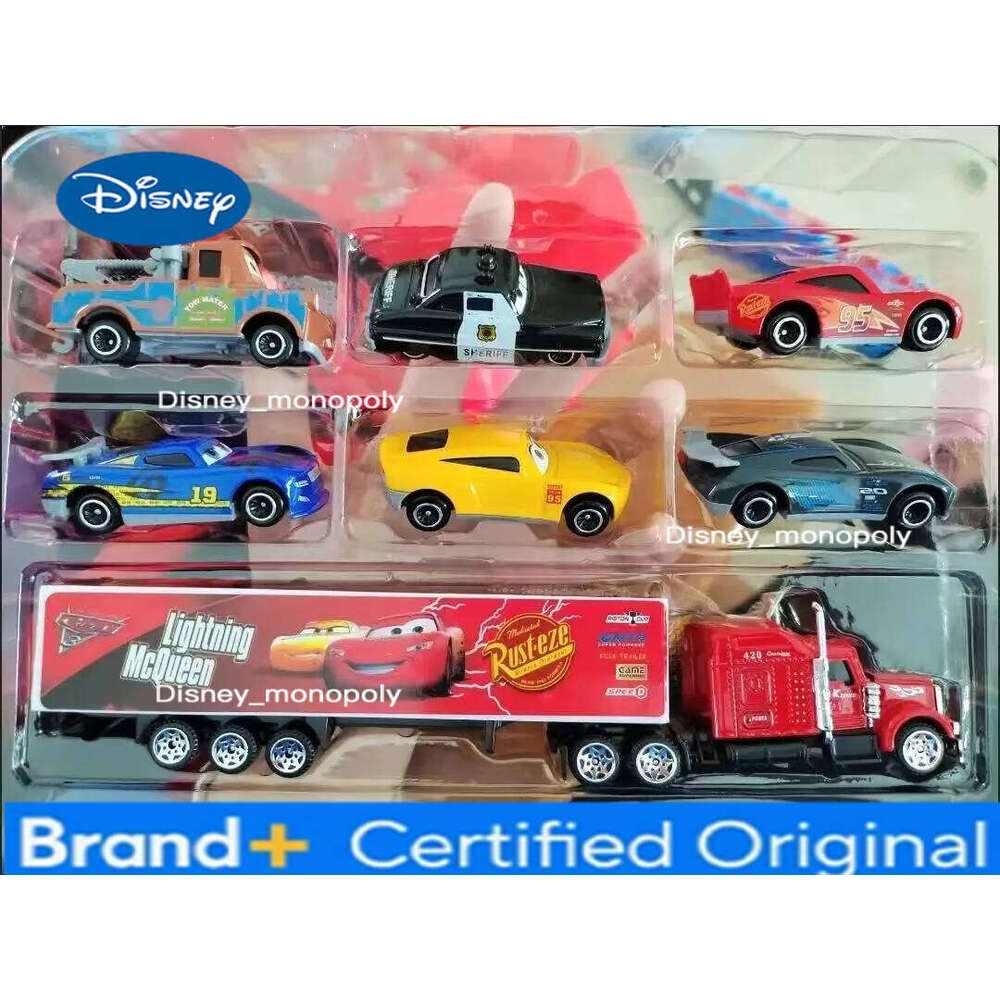 Disney Pixar 3 Lightning Mcqueen Uncle Truck Jackson Storm 1:55 Diecast Pvc Car Model Suit Toys Kids Boy Festival Kid Gift H260228-image-1095917867
