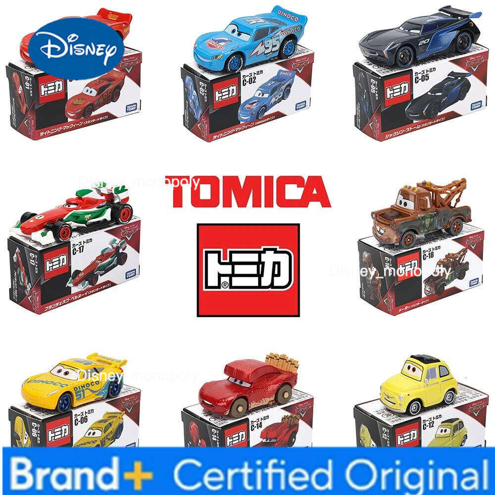 Disney Takara Tomy Cars Lightning McQueen Jackson Storm Alloy car model die-casting collection giving classic children's gift toys H260228-image-1095920207