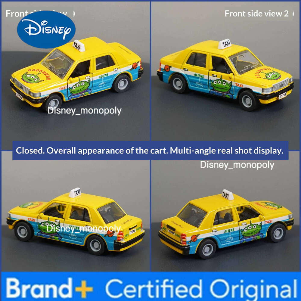 Disney HongKong Limited Edition Crossover Toy Story & Stitch Themed Taxi, Collectible Alloy Diecast Car Model H260228-image-1095919411