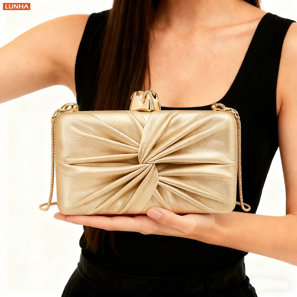 Femmes soirée pochette sac à main dames fête boîte de mariage sac avec noeud chaîne sangle bandoulière sacs à bandoulière Style 260227