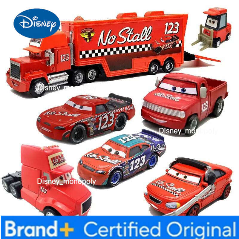 Disney Pixar Cars 2 3 Lightning McQueen 123 series Pickup truck Uncle Truck Metal Diecast Model toys car kids Christmas Gift H260228-image-1095919115