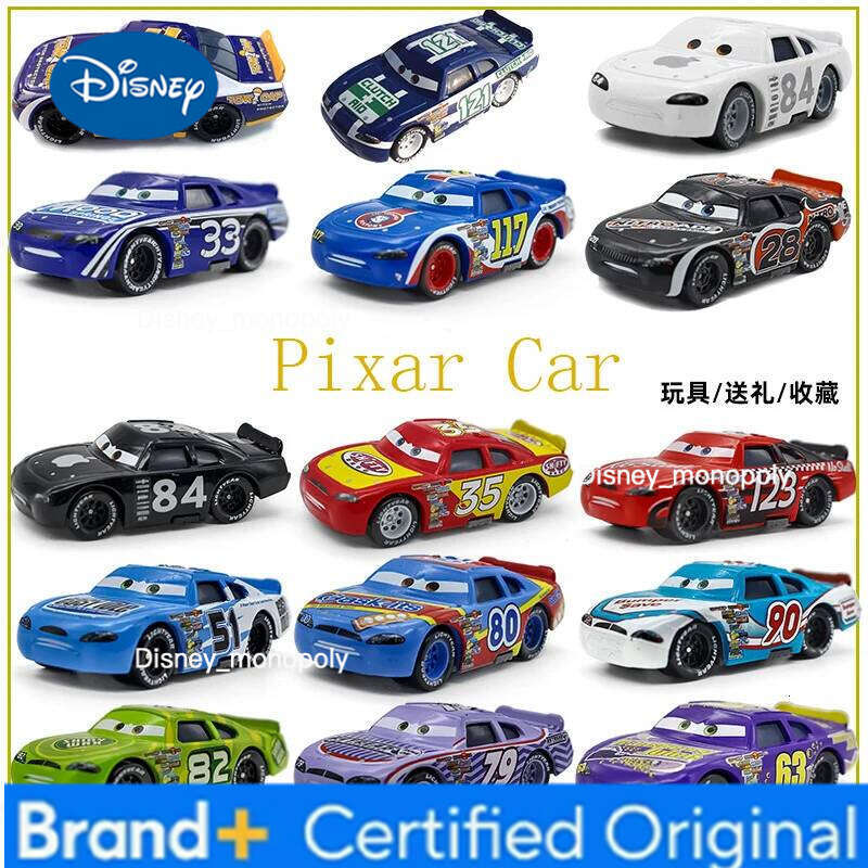 Disney Pixar 2 Alloy Model Number Car 4 28 No.33 No.117 White Apple No. 51 Boys Children Educational Gift Toys H260228-image-1095919850